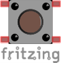 Breadboard with connections highlighted